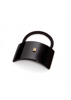 Заколка на резинке черная (1 шт)