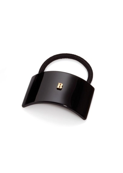 Заколка на резинке черная (1 шт)