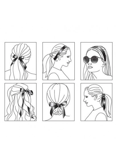 Кожаная лента / Leather Headband (серебряная)